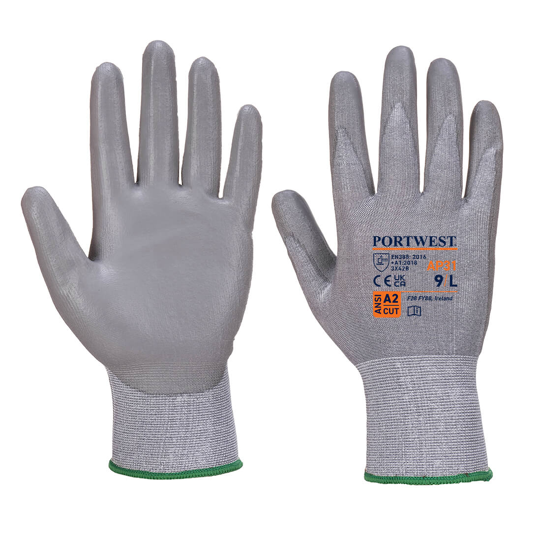 Portwest AP31 Senti Cut ResistantLite Gloves 1#colour_black-grey