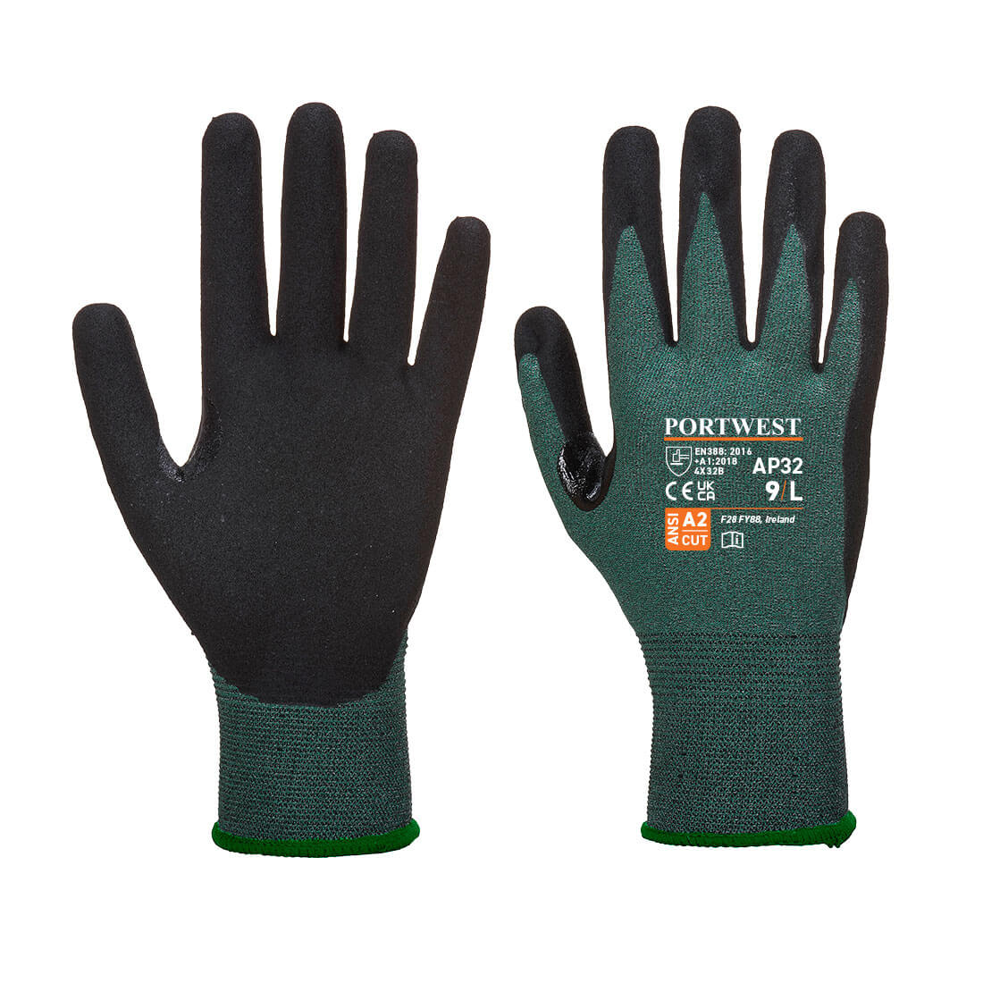 Portwest AP32 Dexti Cut Resistant Pro Gloves 1#colour_black-grey