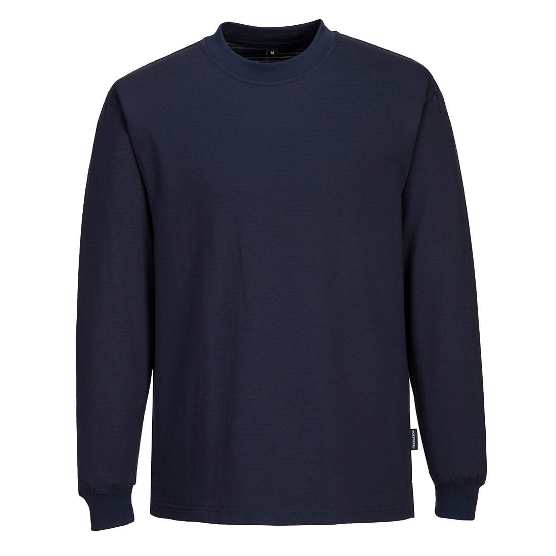 Portwest AS22 Anti -Static ESD Long Sleeve T-Shirt 1#colour_navy