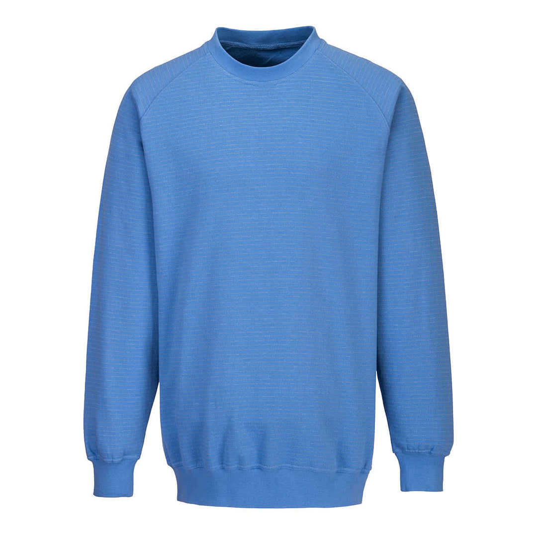 Portwest AS24 Anti-Static ESD Sweatshirt 1#colour_hamilton-blue