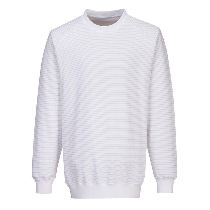 Portwest AS24 Anti-Static ESD Sweatshirt 1#colour_white