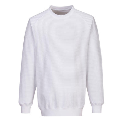 Portwest AS24 Anti-Static ESD Sweatshirt 1#colour_white