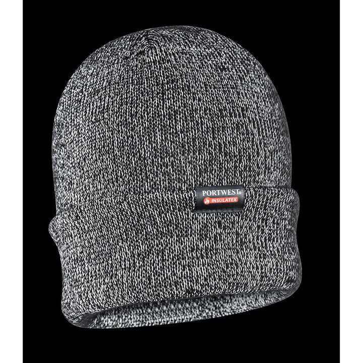 Portwest B026 Reflective Knit Beanie 1#colour_black 2#colour_black