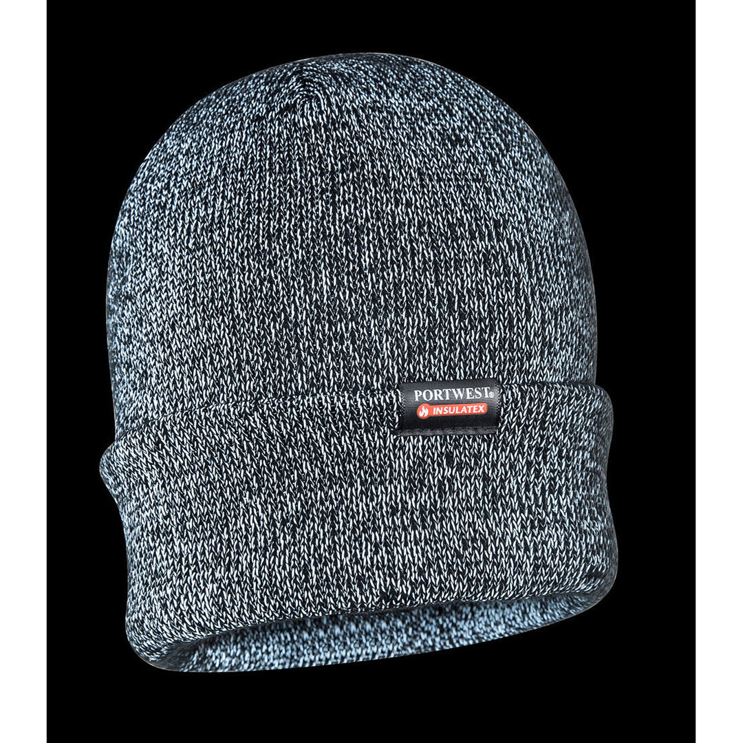 Portwest B026 Reflective Knit Beanie 1#colour_navy 2#colour_navy