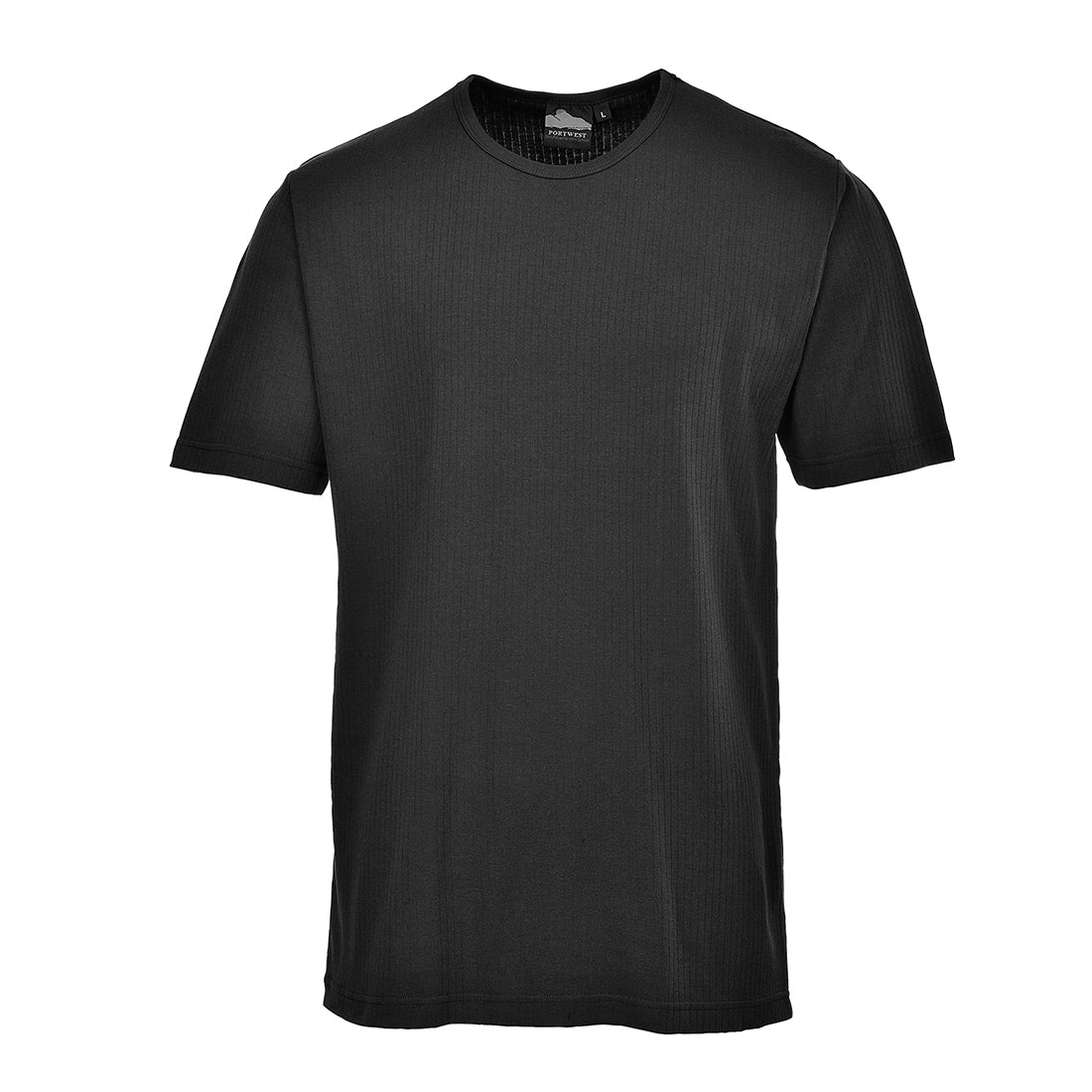 Portwest B120 Thermal T-Shirt Short Sleeve 1#colour_black