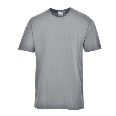 Portwest B120 Thermal T-Shirt Short Sleeve Grey Main#colour_grey