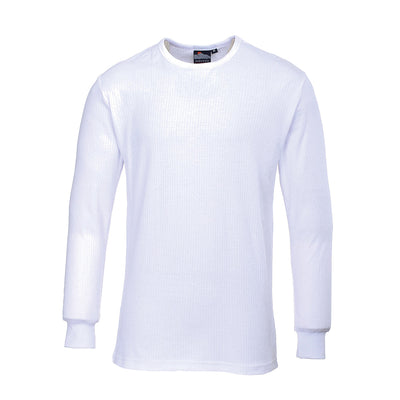 Portwest B123 Thermal Baselayer T-Shirt Long Sleeve 1#colour_white