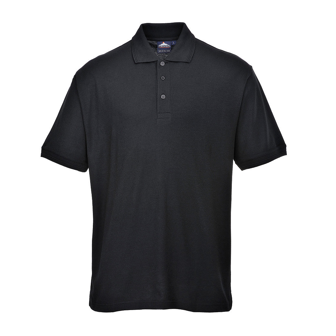 Portwest B210 Naples Polo Shirt 1#colour_black 2#colour_black