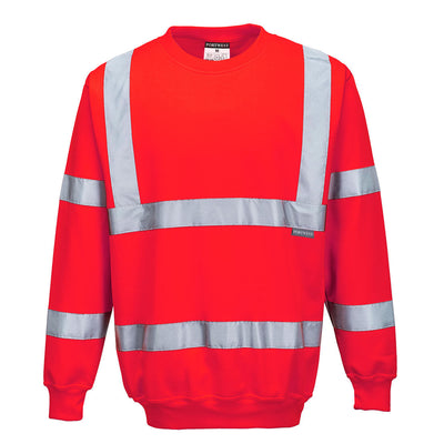 Portwest B303 Hi Vis Sweatshirt 1#colour_red