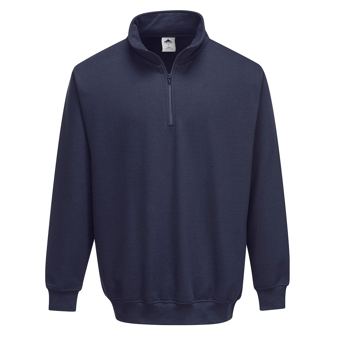 Portwest B309 Sorrento Zip Neck Sweatshirt 1#colour_navy