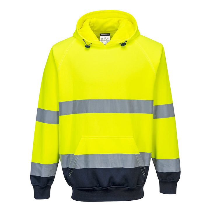 Portwest B316 Two-Tone Hi Vis Hoodie 1#colour_yellow-navy