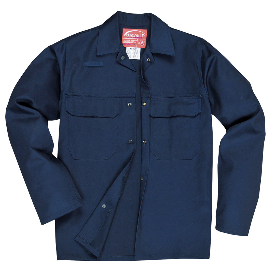 Portwest BIZ2 Bizweld Flame Retardant Jacket 1#colour_navy 2#colour_navy 3#colour_navy