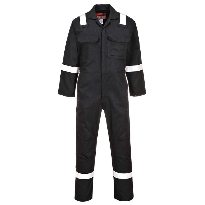 Portwest BIZ5 Bizweld Iona FR Coveralls 1#colour_black