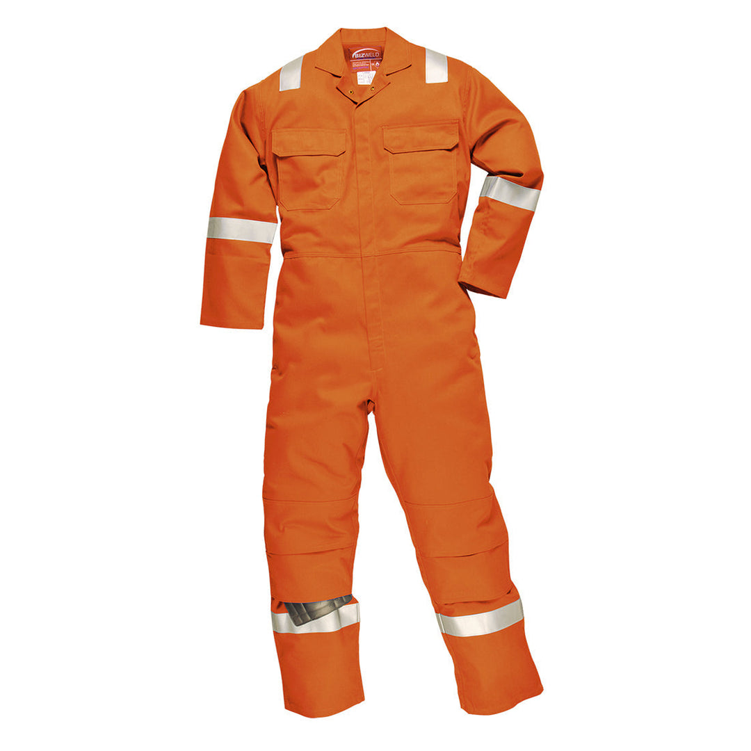 Portwest BIZ5 Bizweld Iona FR Coveralls 1#colour_orange 2#colour_orange