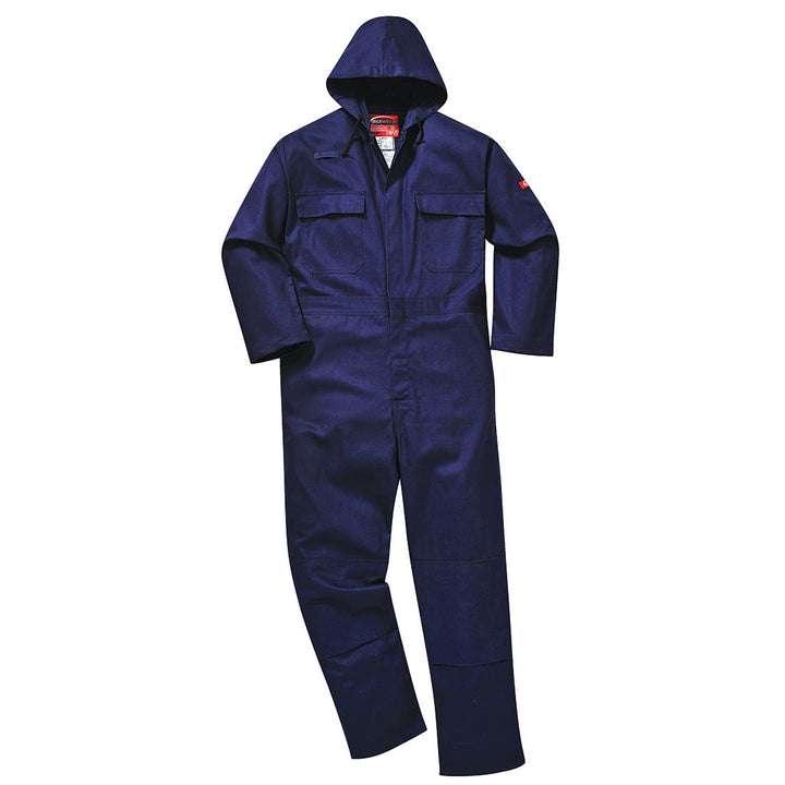 Portwest BIZ6 Bizweld Hooded Flame Retardant Coveralls 1#colour_navy 2#colour_navy