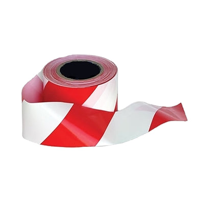 Portwest BT10 Barricade/Warning Tape 1#colour_red-white