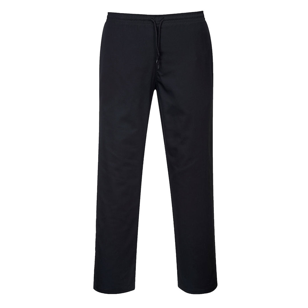 Portwest C070 Drawstring Chefs Trousers 1#colour_black