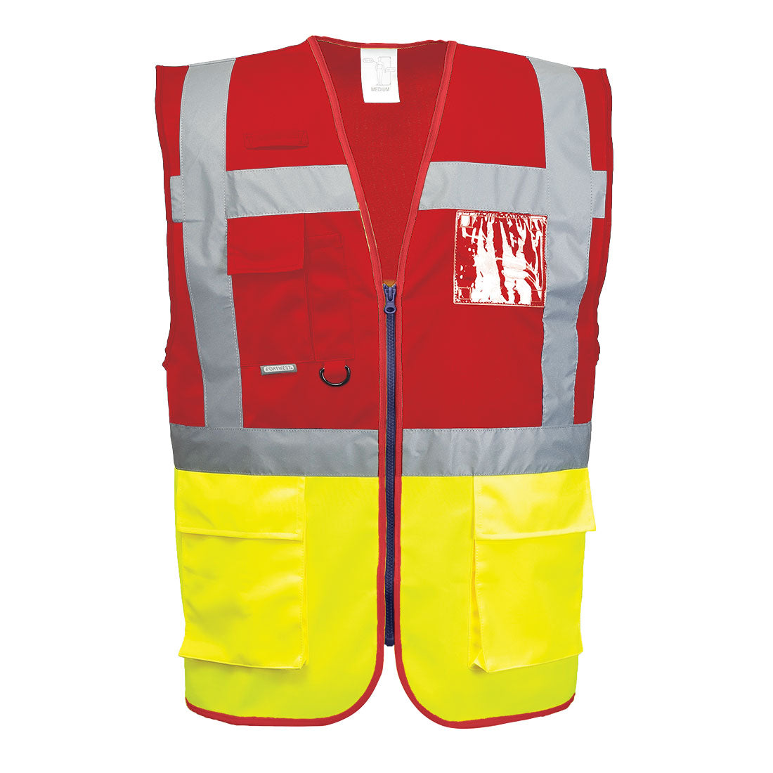 Portwest C276 Paris Executive Hi Vis Vest 1#colour_yellow-red