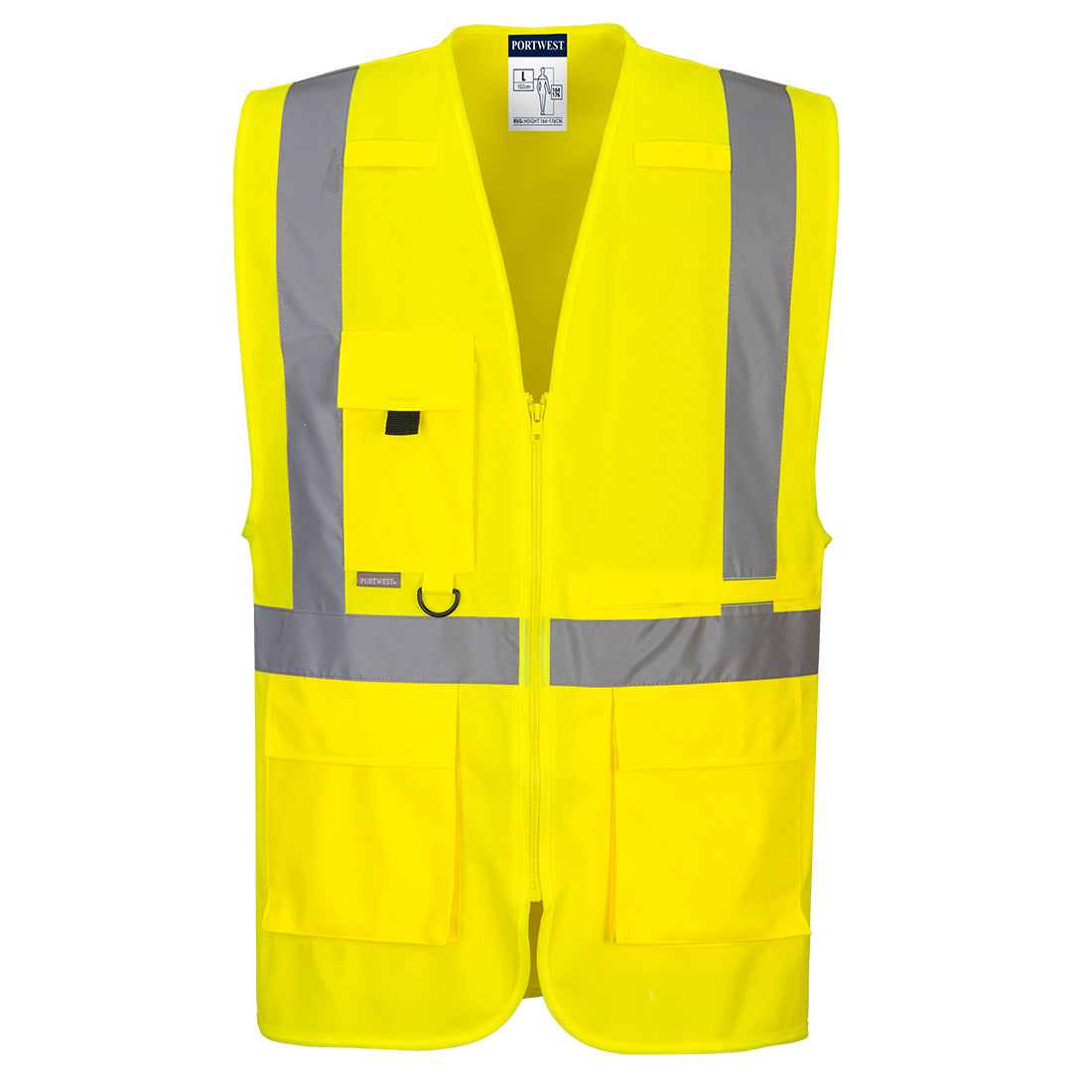 Portwest C357 Hi Vis Executive Vest With Tablet Pocket 1#colour_yellow