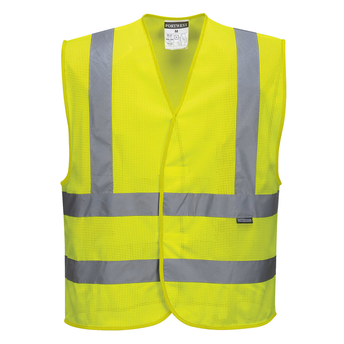 Portwest C370 MeshAir Band & Brace Hi Vis Vest 1#colour_yellow