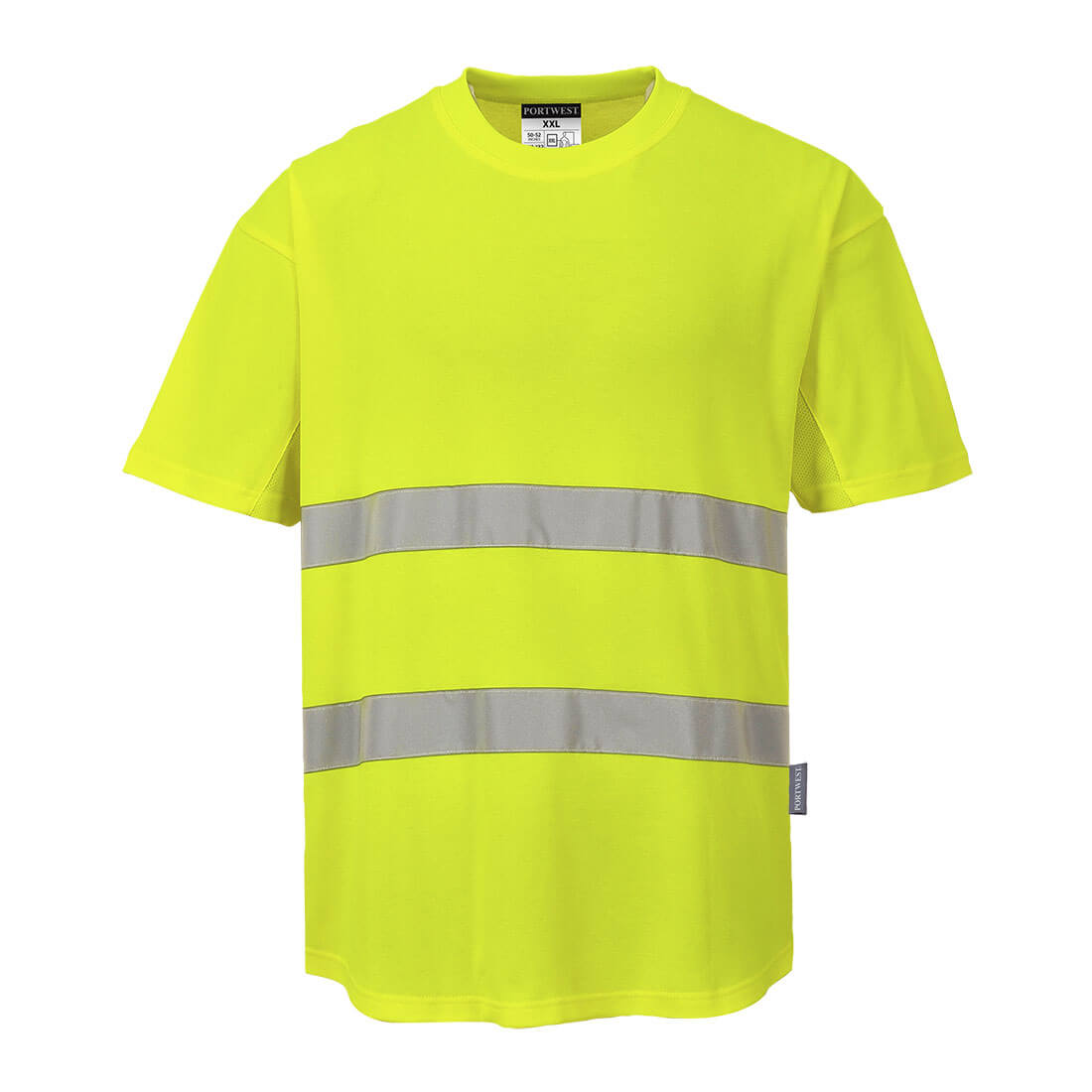 Portwest C394 Mesh Hi Vis T-Shirt 1#colour_yellow