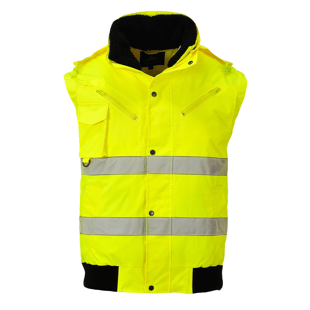 Portwest C467 Hi Vis 3-in-1 Bomber Jacket 1#colour_yellow 2#colour_yellow