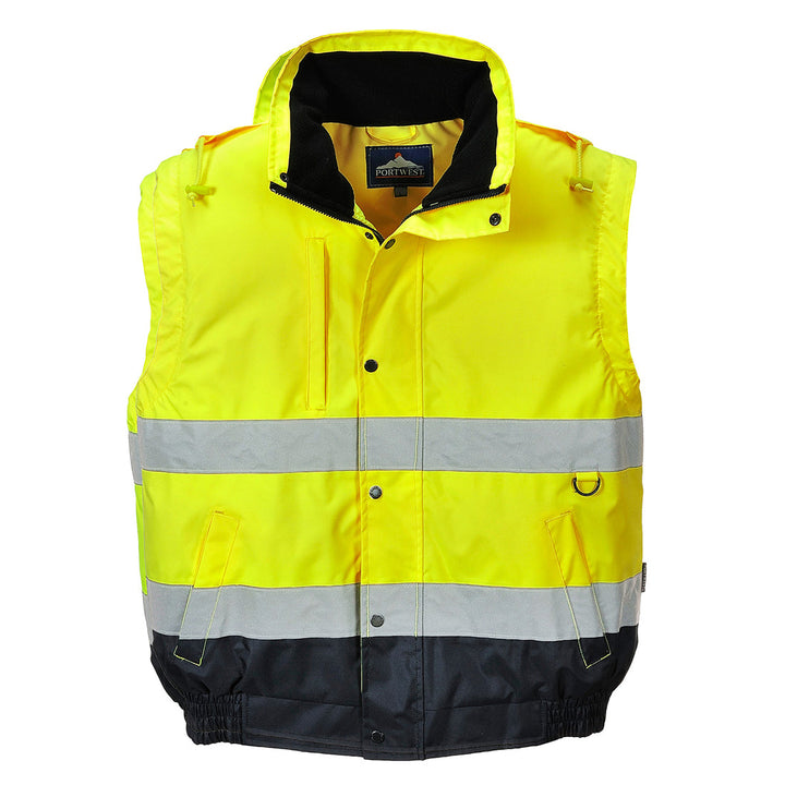 Portwest C468 Hi Vis 2-in-1 Jacket 1#colour_yellow 2#colour_yellow