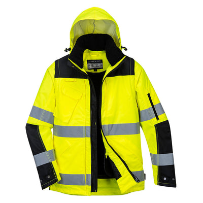 Portwest C469 Pro Hi Vis 3-in-1 Jacket 1#colour_yellow-black