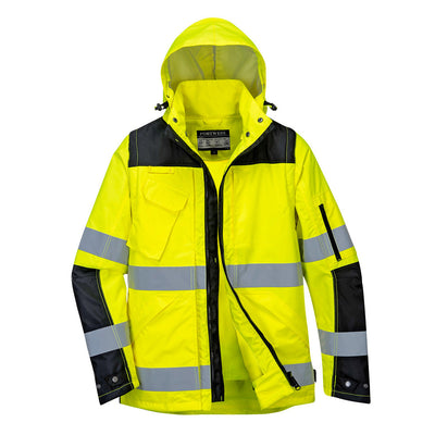 Portwest C469 Pro Hi Vis 3-in-1 Jacket 1#colour_yellow-black 2#colour_yellow-black