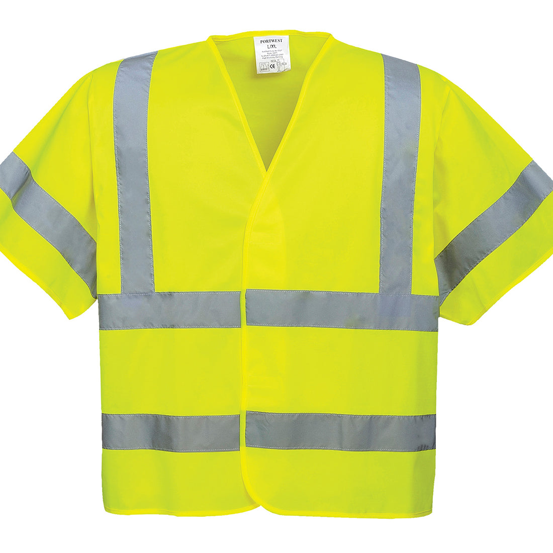 Portwest C471 Hi Vis Short Sleeved Vest 1#colour_yellow