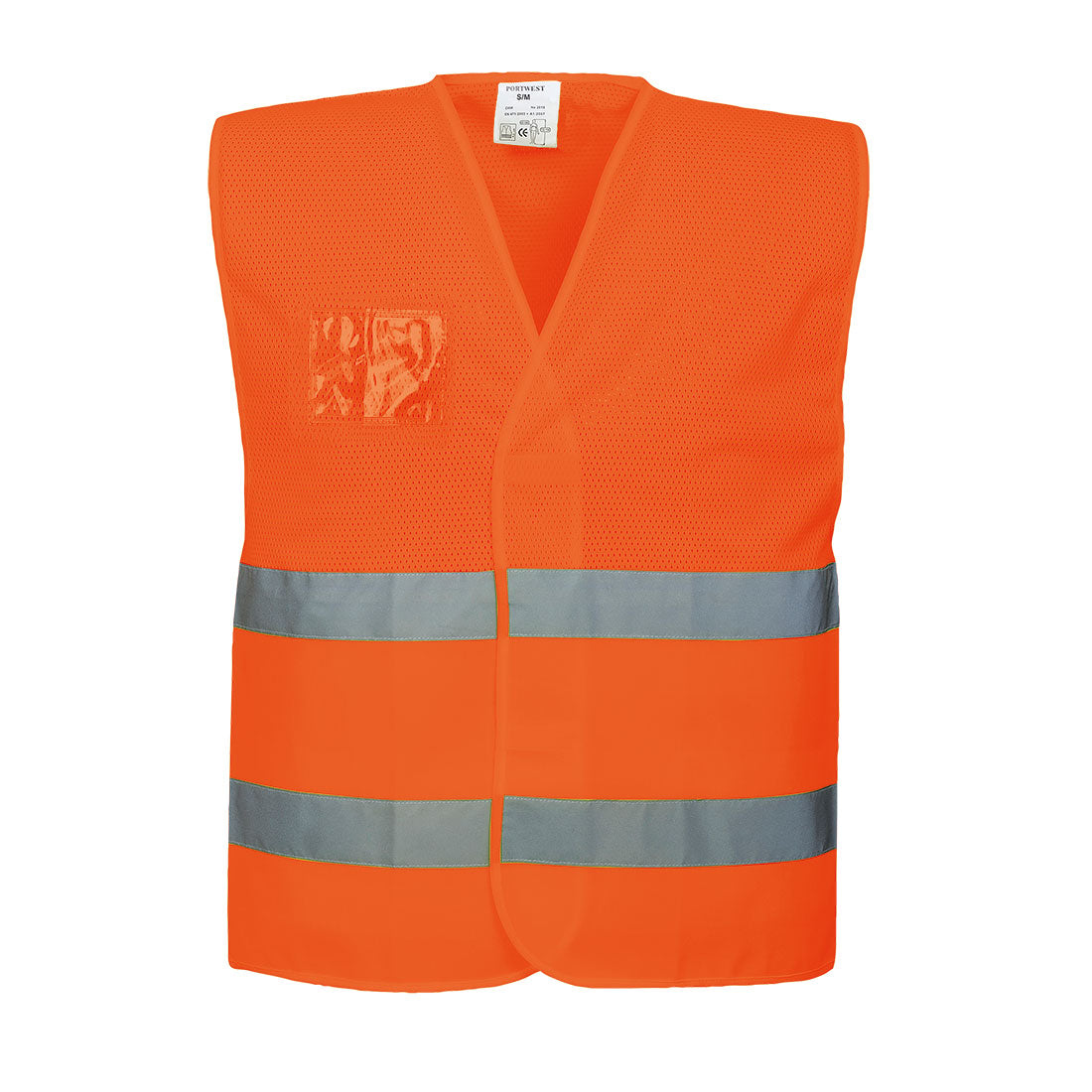 Portwest C494 Hi Vis Half Mesh Vest 1#colour_orange