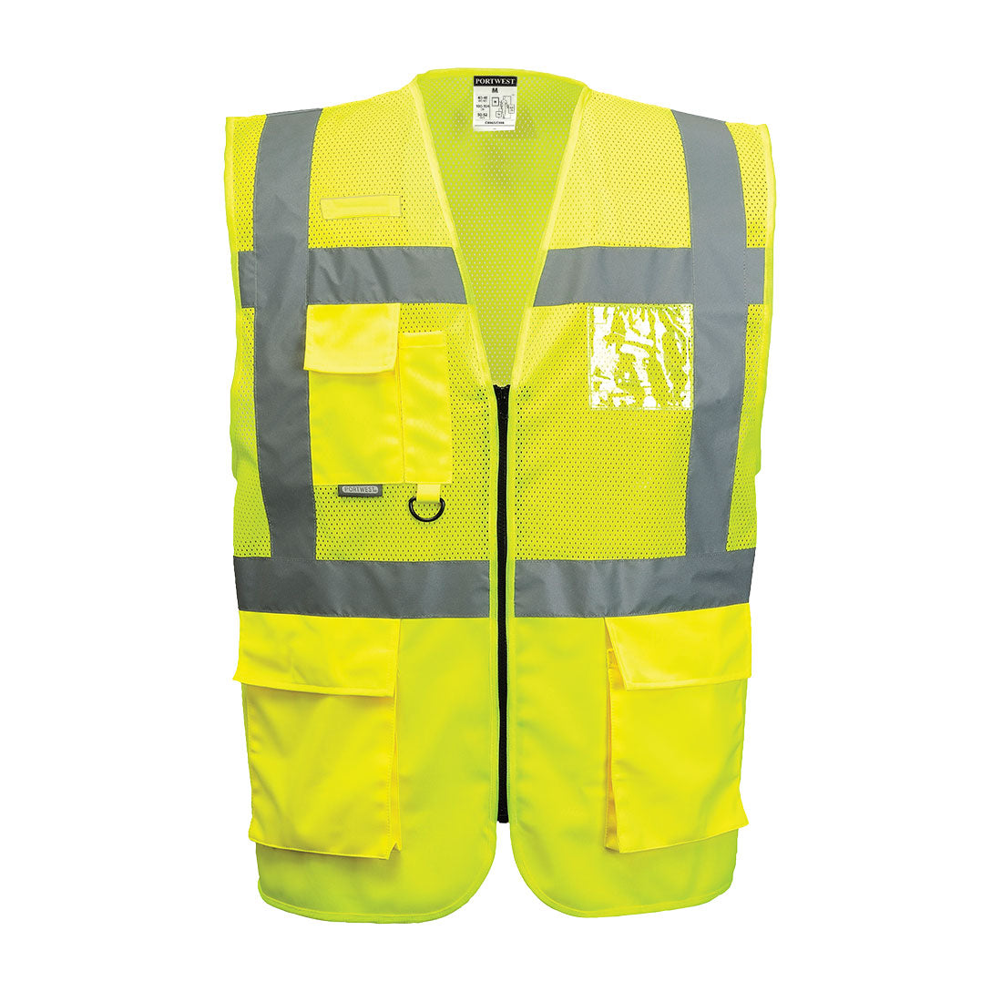 Portwest C496 Madrid Executive Mesh Vest 1#colour_yellow
