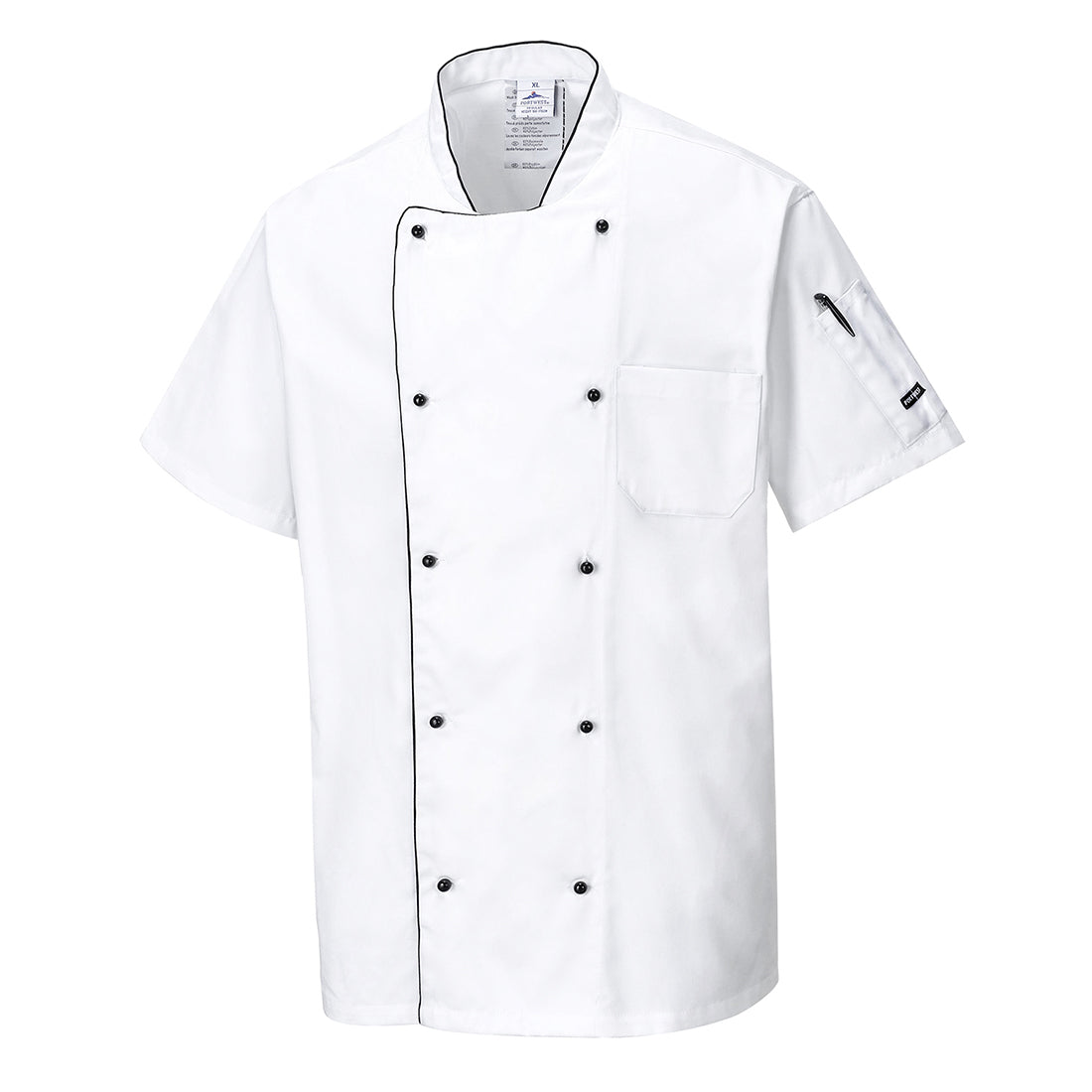 Portwest C676 Aerated Chefs Jacket 1#colour_white
