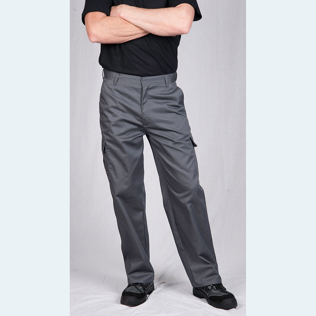 Portwest C701 Combat Trousers 1#colour_grey 2#colour_grey 3#colour_grey