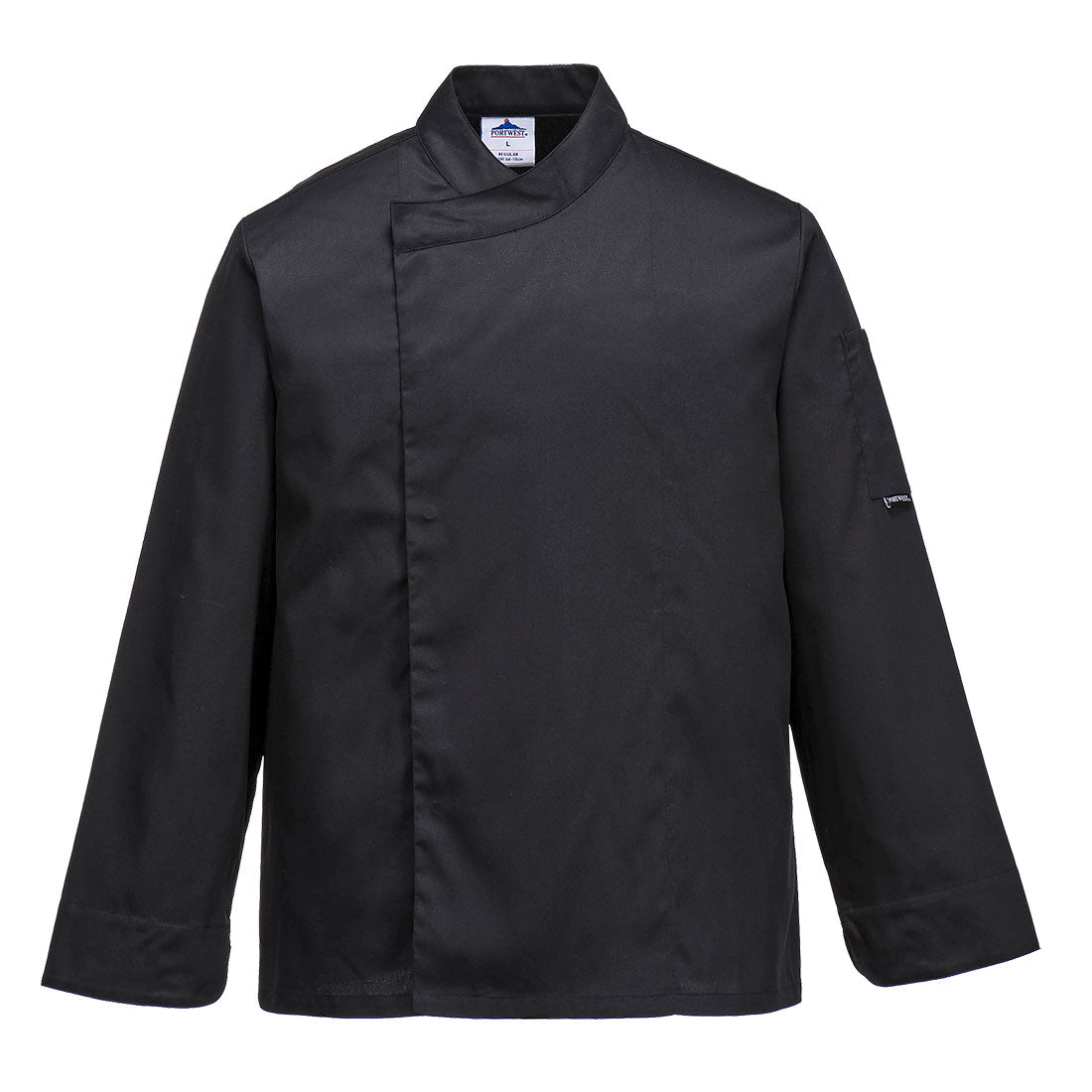 Portwest C730 Cross-Over Chefs Jacket 1#colour_black