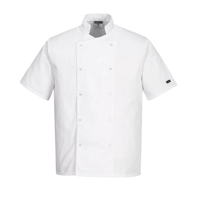 Portwest C733 Cumbria Chefs Jacket 1#colour_white