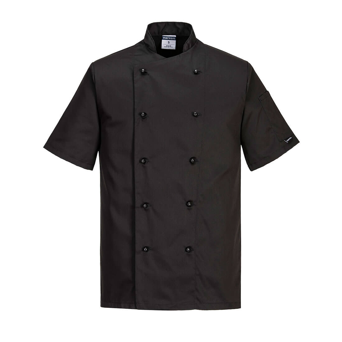 Portwest C734 Kent Chefs Jacket 1#colour_black