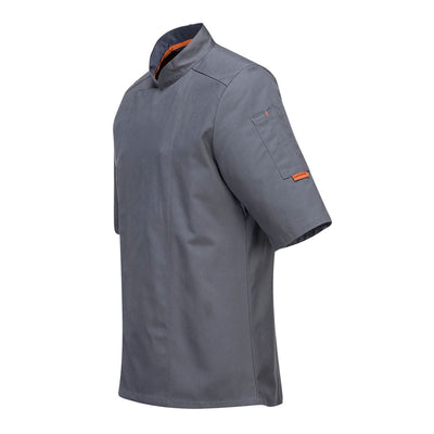 Portwest C738 MeshAir Pro Jacket Short Sleeves 1#colour_slate-grey 2#colour_slate-grey