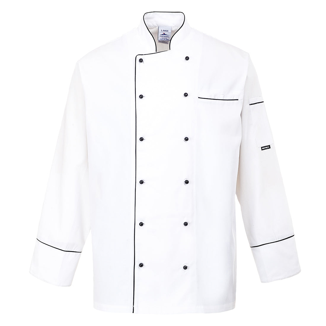 Portwest C775 Cambridge Chefs Jacket 1#colour_white