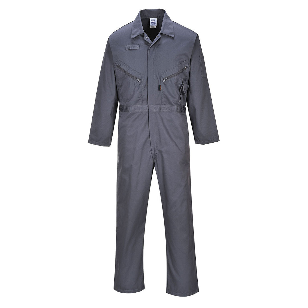 Portwest C813 Liverpool Zip Coveralls 1#colour_graphite-grey