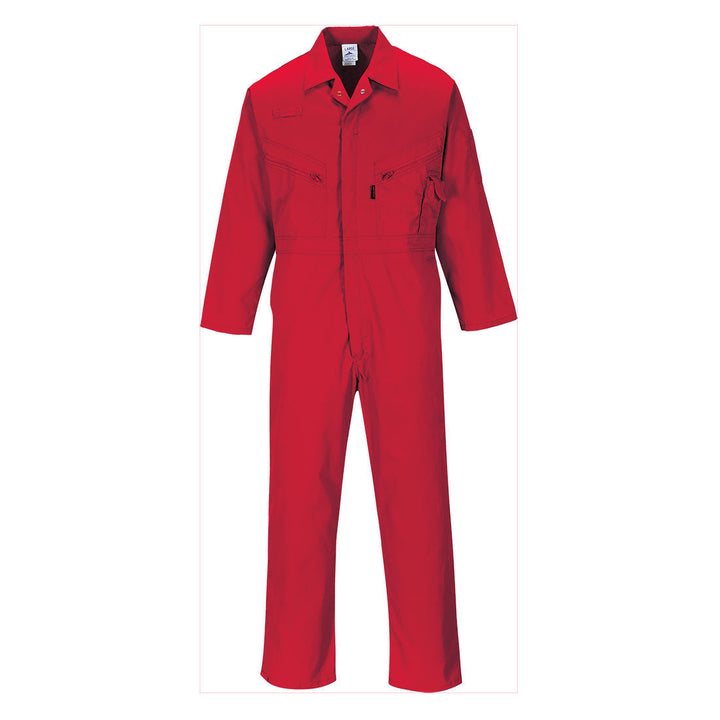 Portwest C813 Liverpool Zip Coveralls 1#colour_red