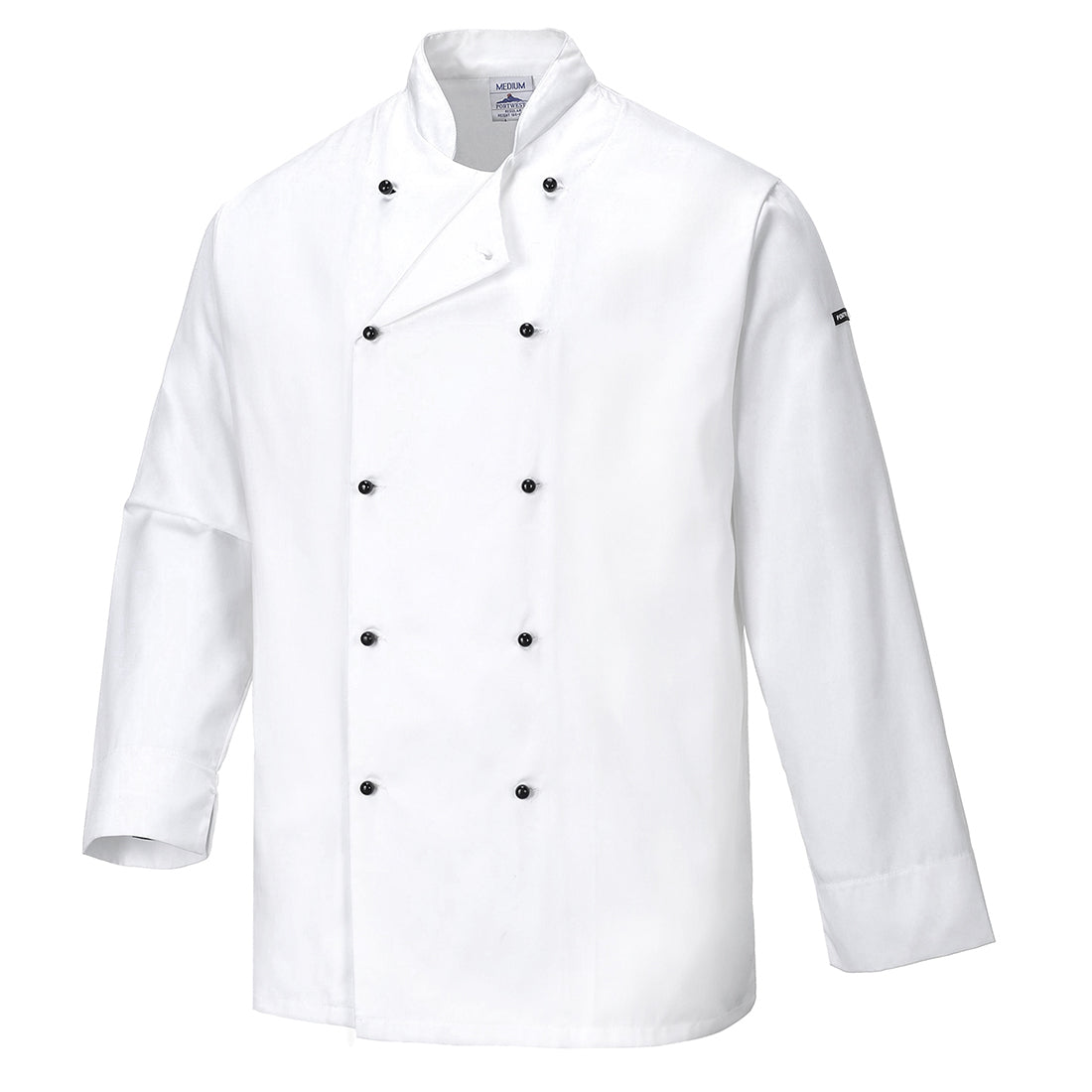 Portwest C831 Cornwall Chefs Jacket 1#colour_white
