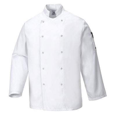 Portwest C833 Suffolk Chefs Jacket 1#colour_white