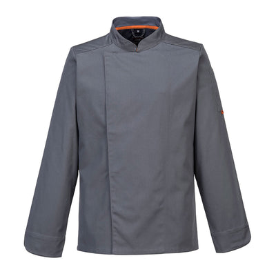 Portwest C838 MeshAir Pro Chefs Jacket Long Sleeved 1#colour_slate-grey