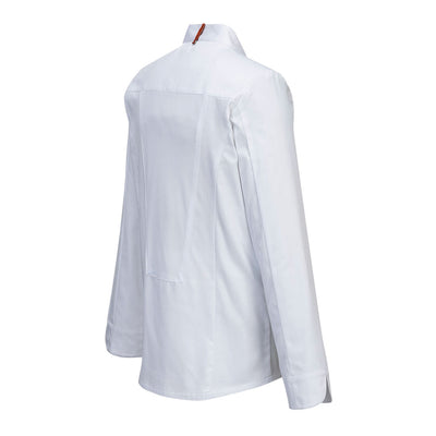 Portwest C838 MeshAir Pro Chefs Jacket Long Sleeved 1#colour_white 2#colour_white 3#colour_white