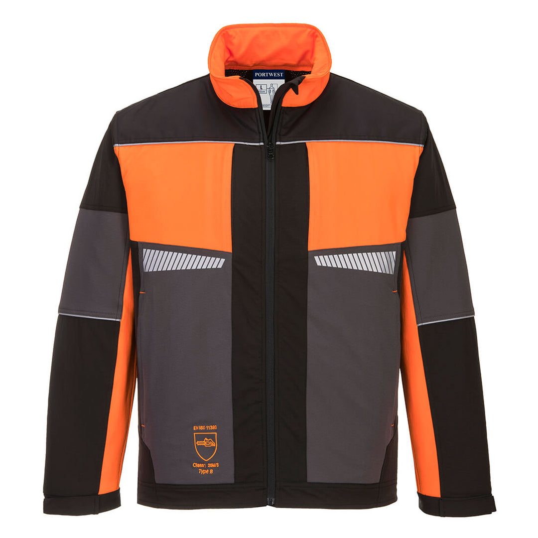 Portwest CH15 Oak Professional Chainsaw Jacket 1#colour_black-orange