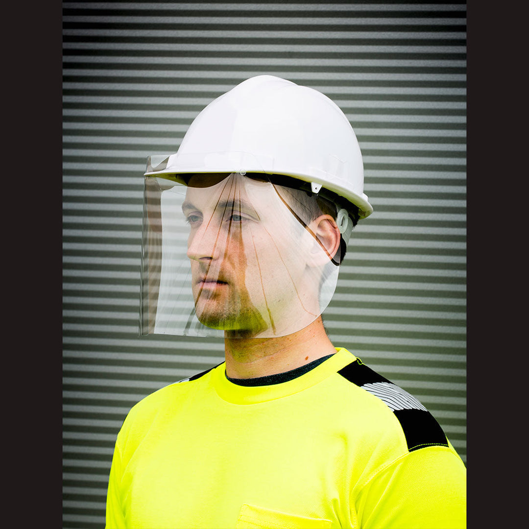 Portwest CV14 300 Micron APET Helmet Screen (100) 1#colour_clear