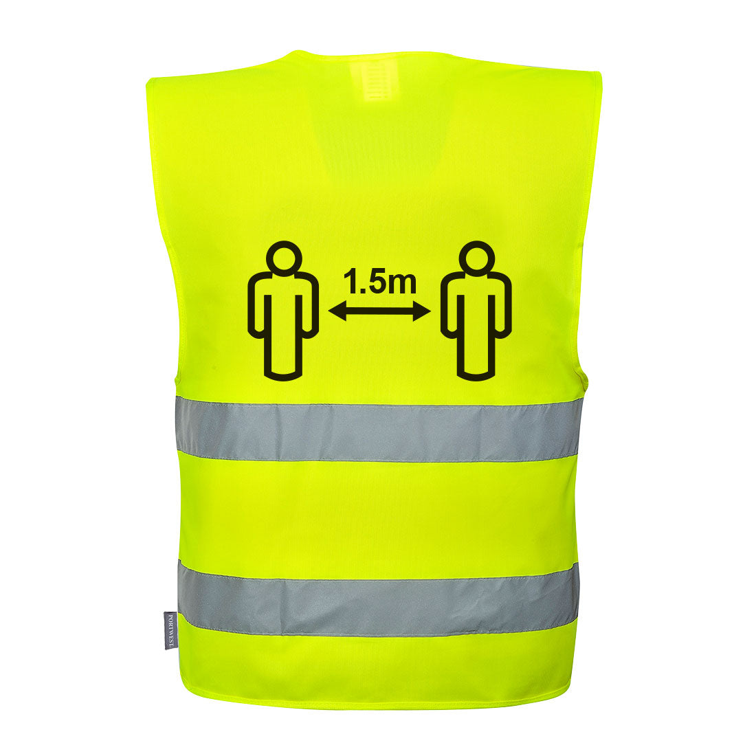 Portwest CV74 Social Distancing Hi Vis Vest 1.5m 1#colour_yellow
