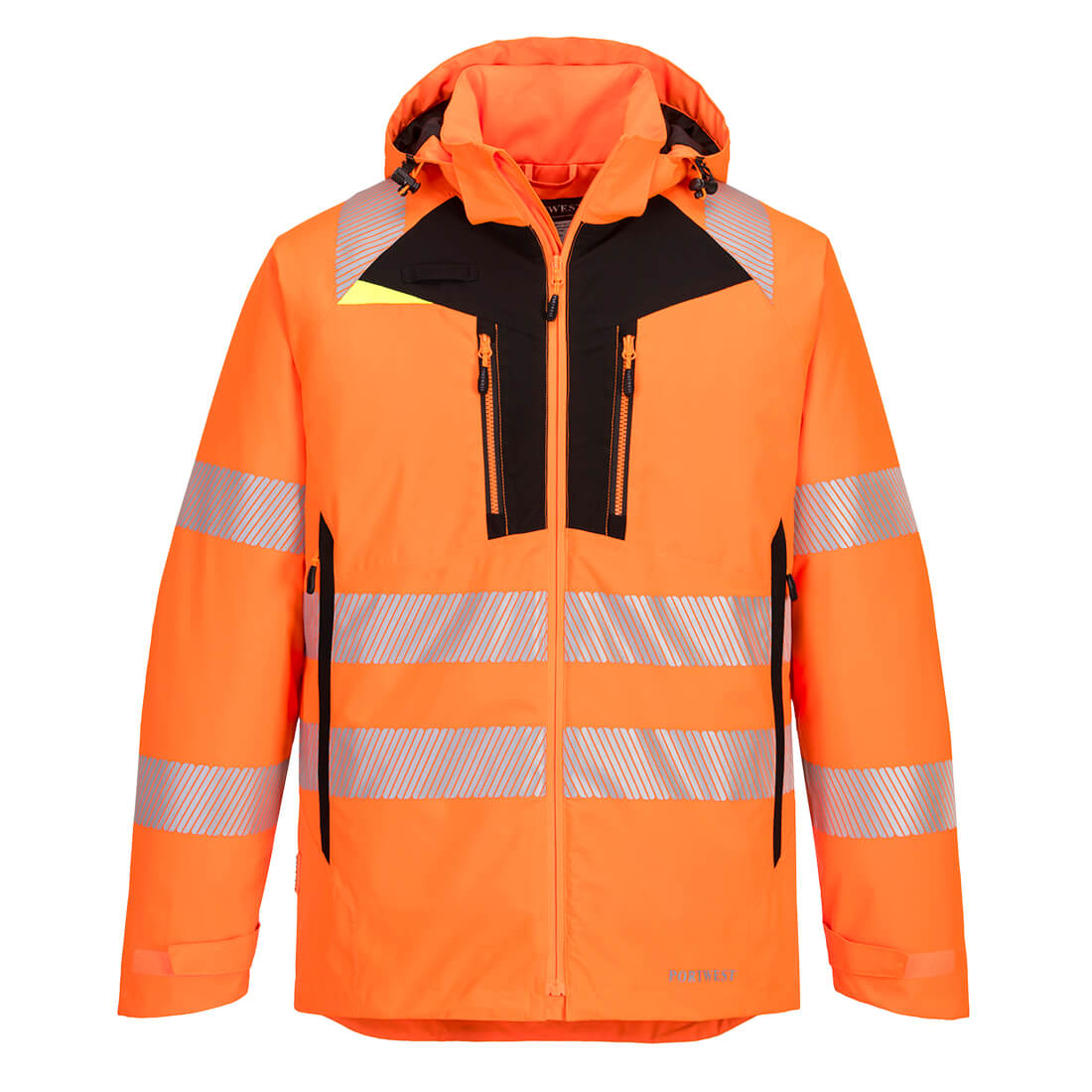 Portwest DX461 DX4 Hi-Vis Winter Jacket 1#colour_orange-black