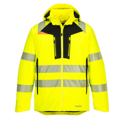 Portwest DX461 DX4 Hi-Vis Winter Jacket 1#colour_yellow-black